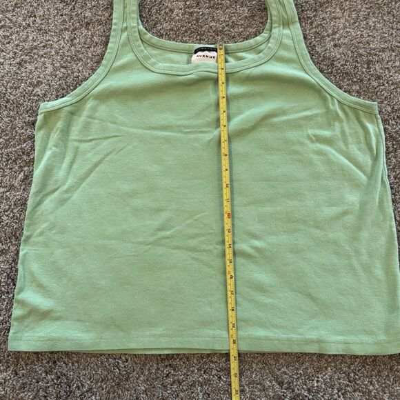 Avenue Plus Size 26/28 Green Sleeveless Tank Top Cami – Great Condition - Picture 3 of 6